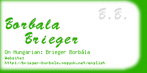 borbala brieger business card